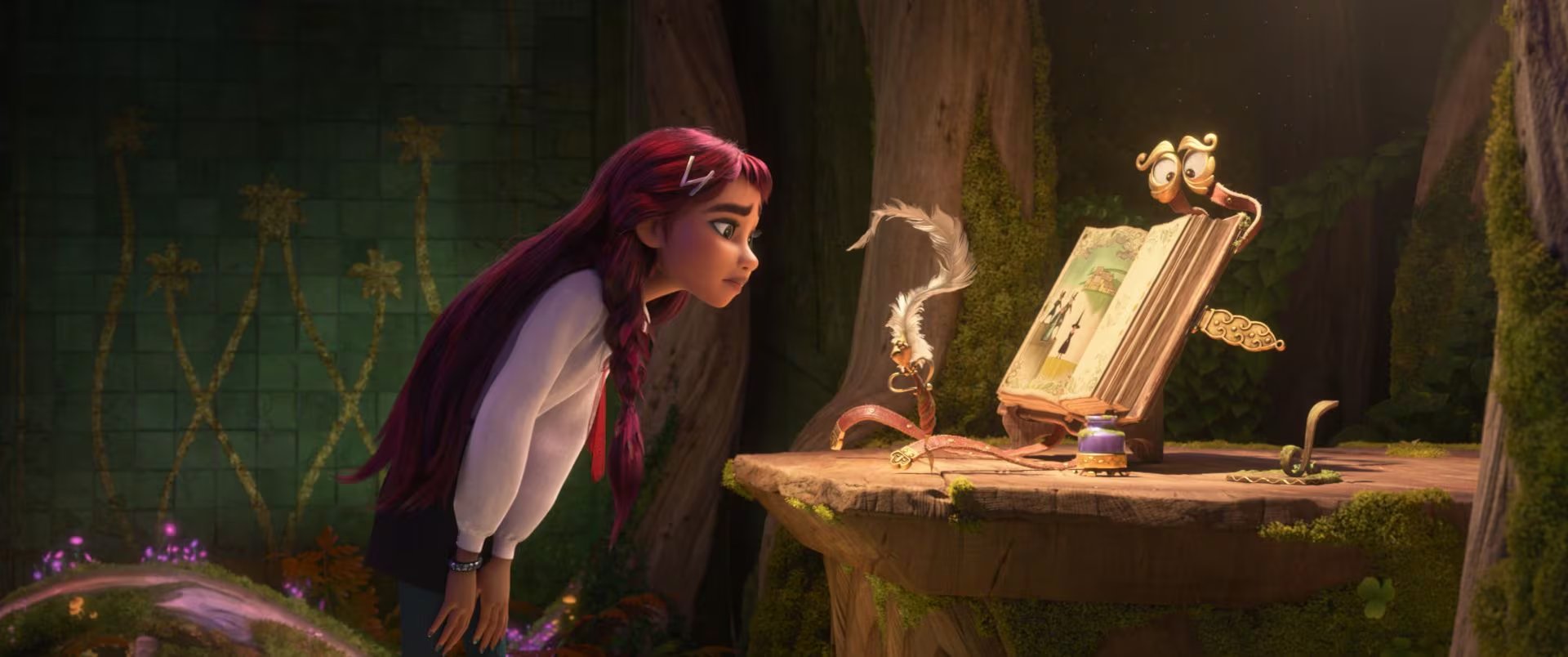 Un portal transporta a Billie a Hexe, el mundo de las brujas, donde comienza a canalizar su conexi&oacute;n con la magia (Disney)