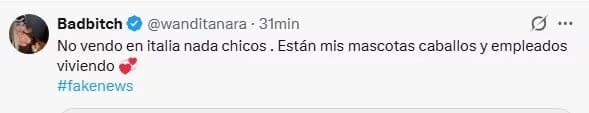La contundente desmentida de Wanda Nara sobre la venta de su casa en Italia (X)