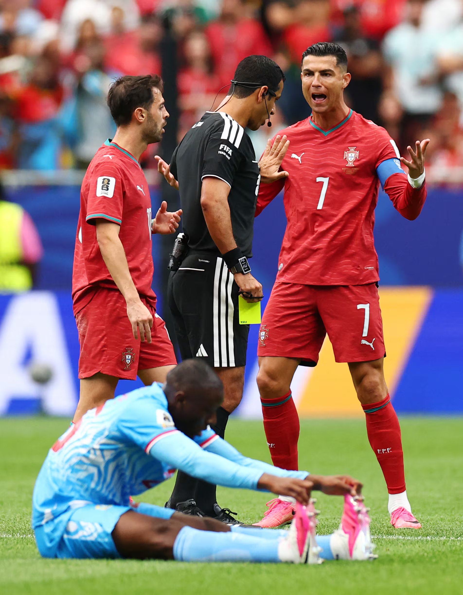 Cristiano Ronaldo en el Mundial 2026 (REUTERS/Pedro Nunes)