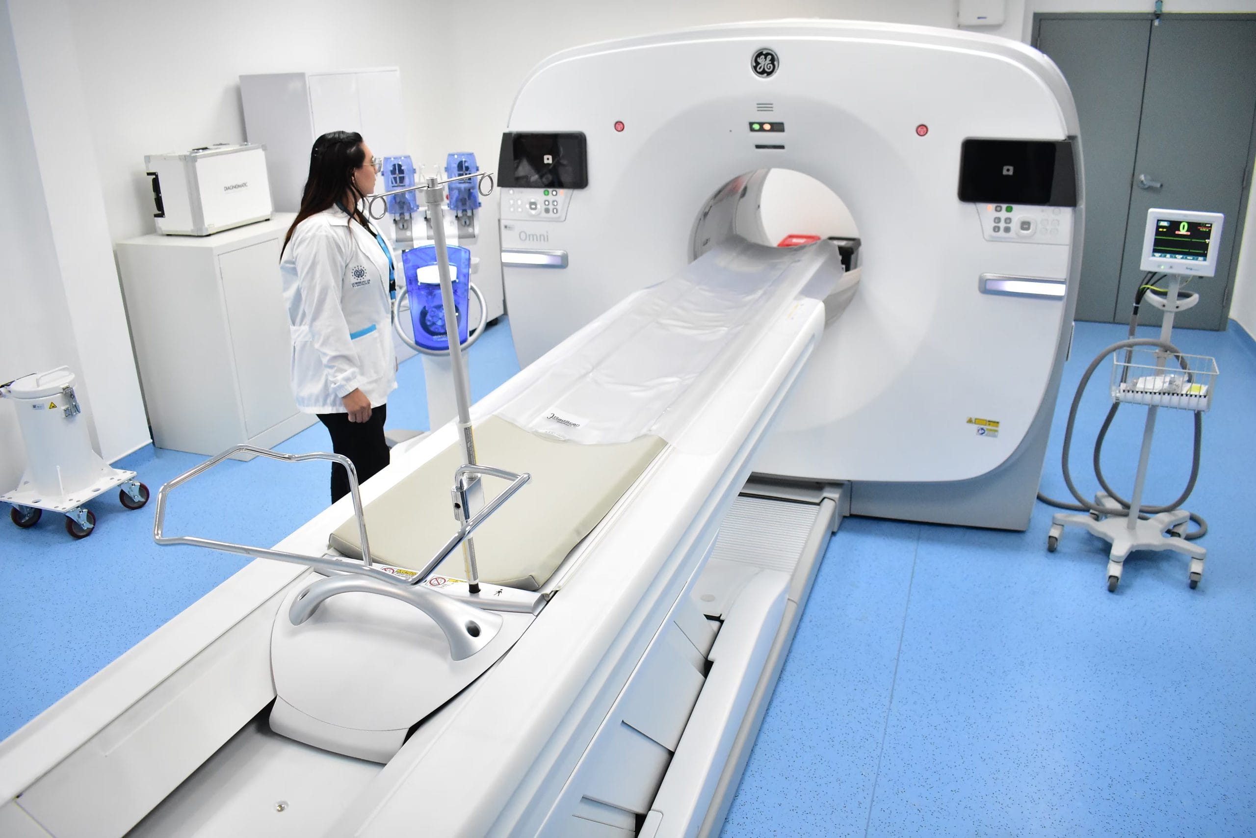 El área de medicina nuclear cuenta con tecnología de alta complejidad para diagnósticos de cáncer y enfermedades neurológicas. Foto Infobae Centroamérica/Emerson Del Cid