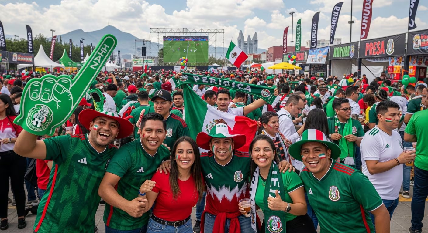 Ambiente mexicano en el Fan Fest de Monterrey. (Imagen Ilustrativa Infobae)