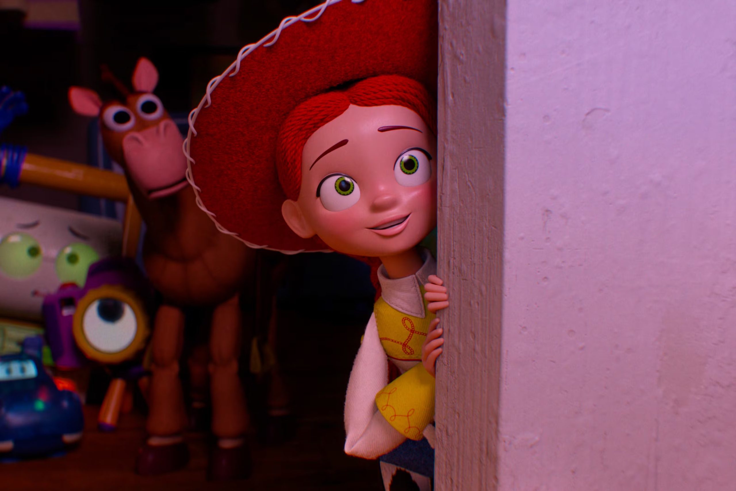 Jessie, con la voz de Joan Cusack, en una escena de