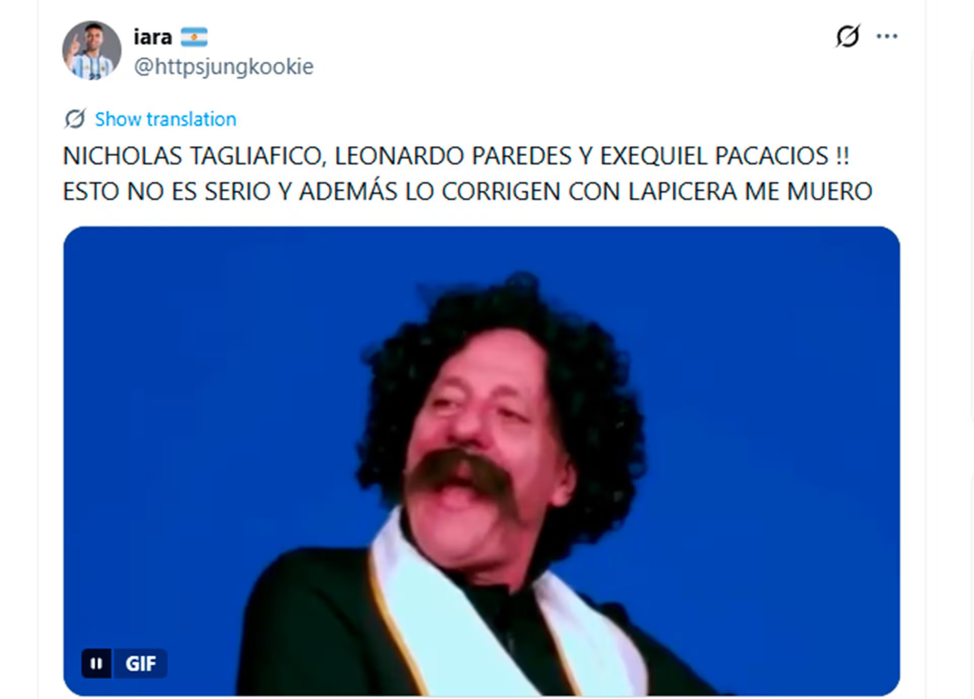 Memes y reacciones por los errores en los nombres de los jugadores argentinos