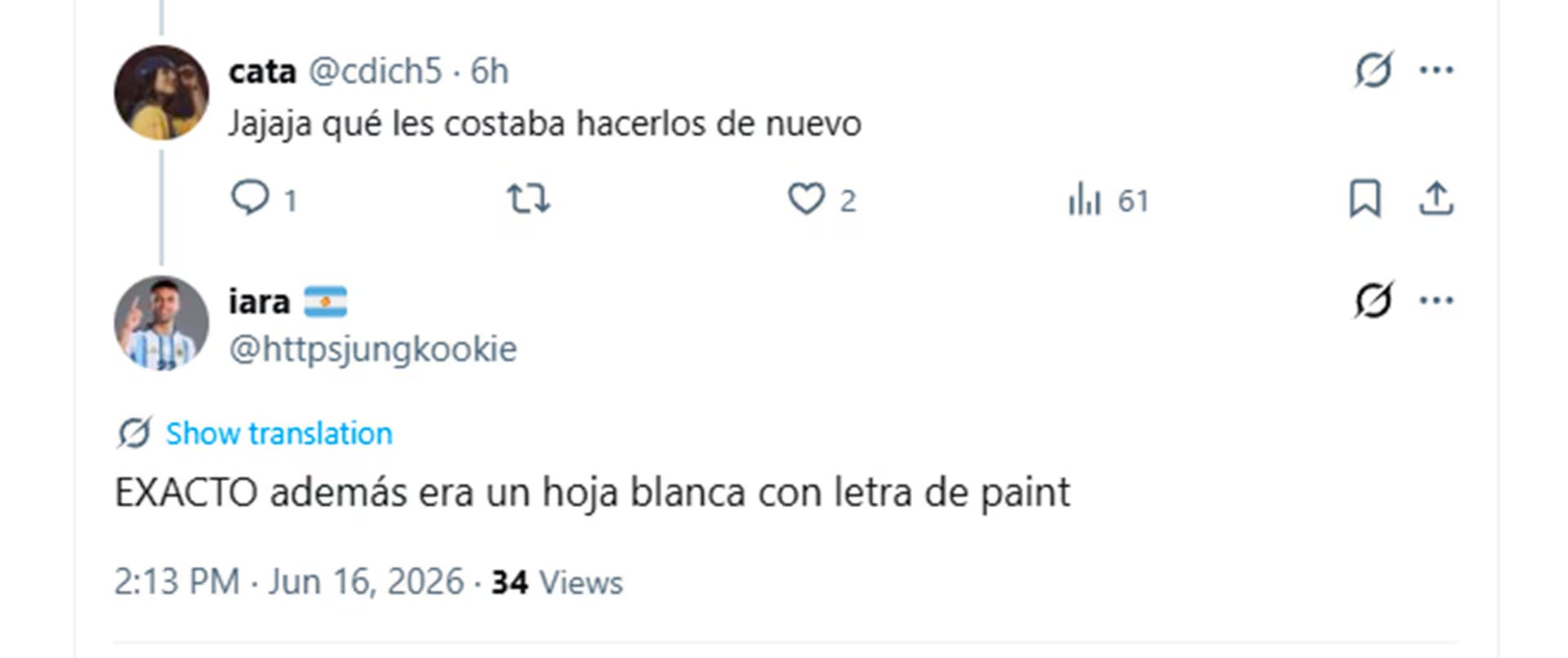 Memes y reacciones por los errores en los nombres de los jugadores argentinos