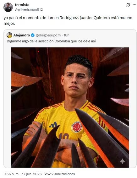 Las reacciones de los colombianos en redes sociales durante y despu&eacute;s de la victoria ante Uzbekist&aacute;n por 3-1 - cr&eacute;dito redes sociales/X