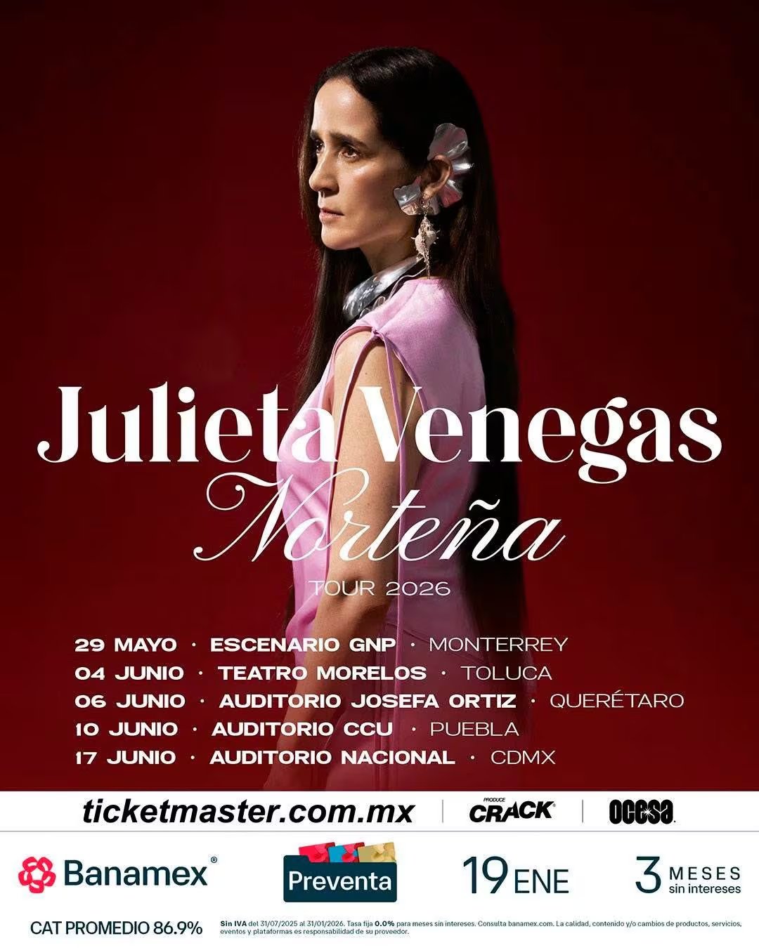 Norteña Tour visitará varios puntos clave del país (Ocesa)