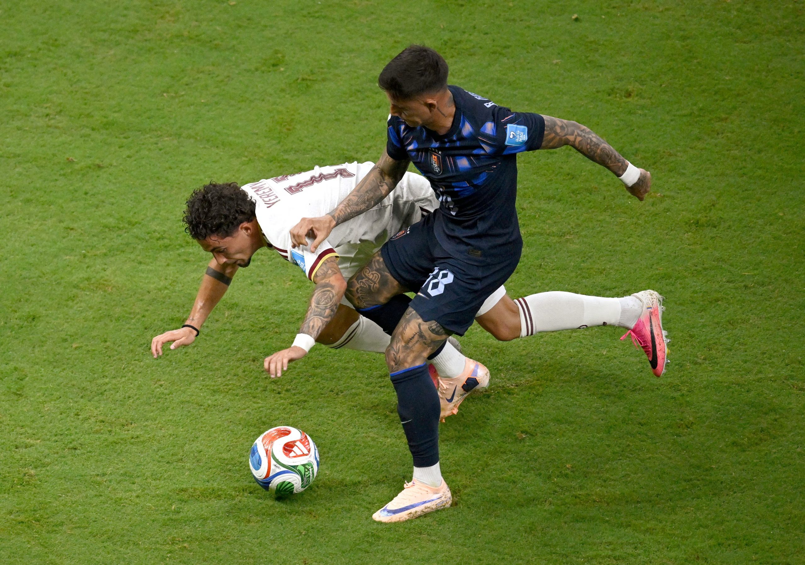 El partido entre España y Uruguay (Alfredo ESTRELLA / AFP)