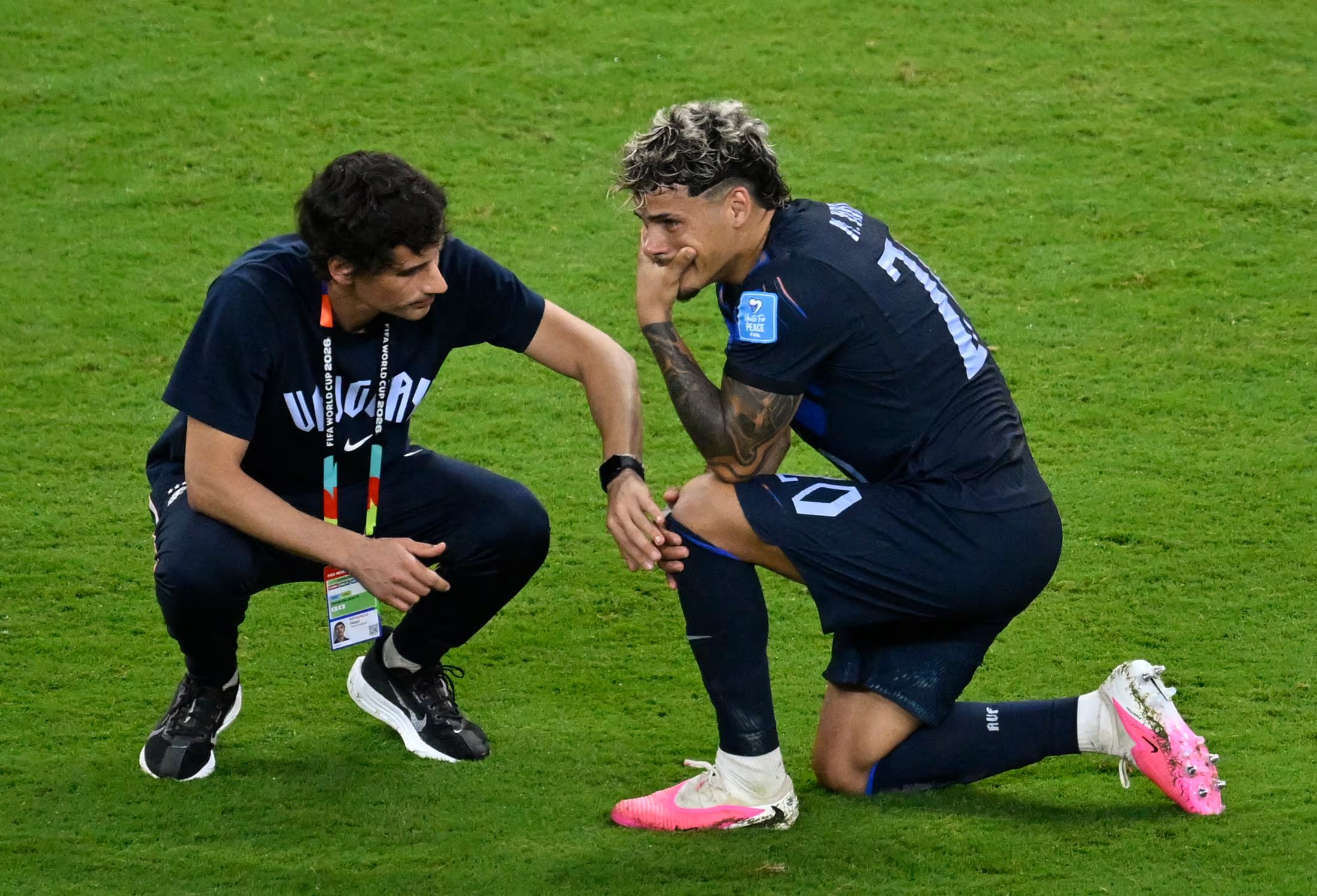 Los uruguayos se quedaron en el camino tras caer ante España en Guadalajara. (Photo by Alfredo ESTRELLA / AFP)
