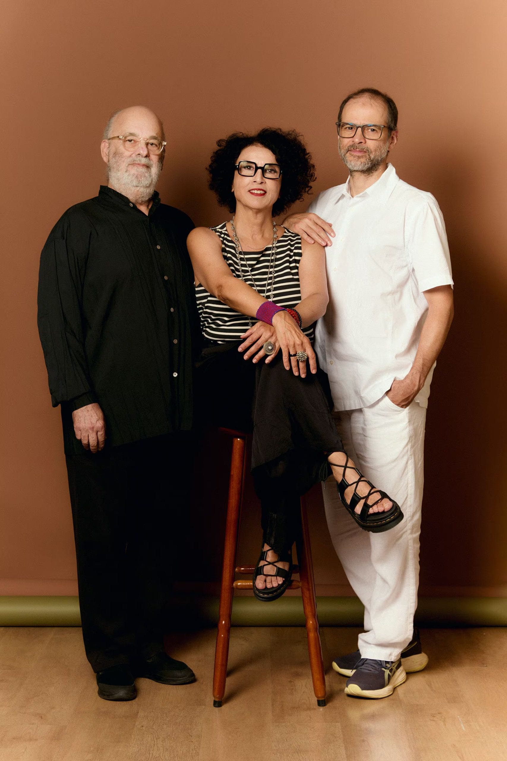 Jaques Morelenbaum, Paula Morelenbaum y Moreno Veloso, juntos en el proyecto