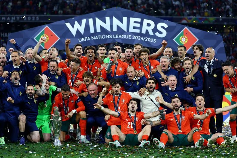 Portugal ganó la Nations League 2023 contra España. (REUTERS/Kai Pfaffenbach)
