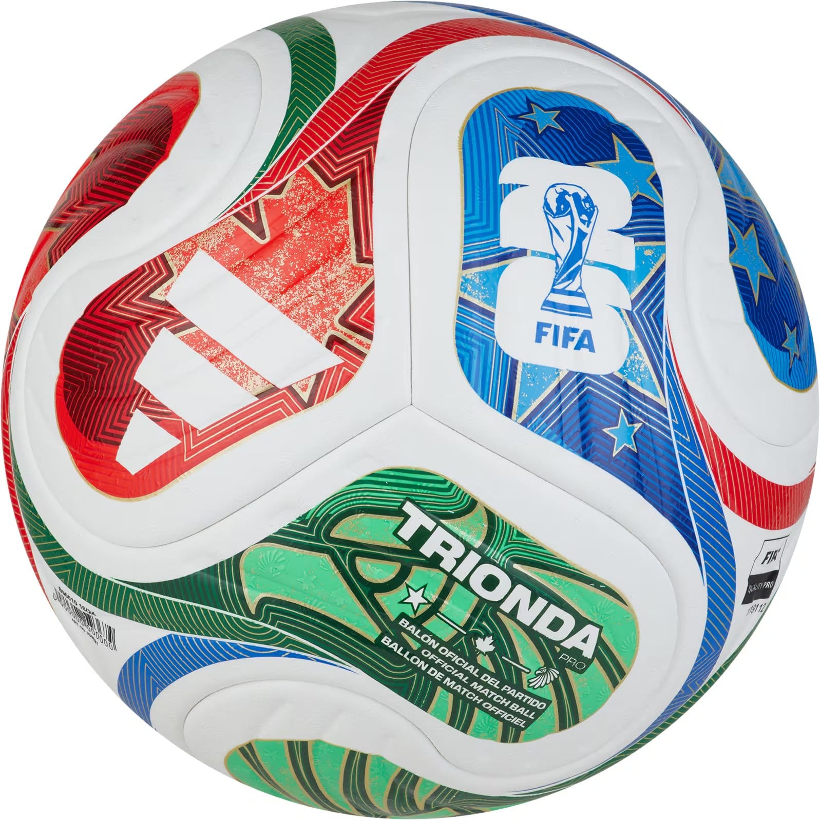 Los detalles de diseño de Trionda, la pelota que se utilizará en el Mundial 2026 (Adidas)