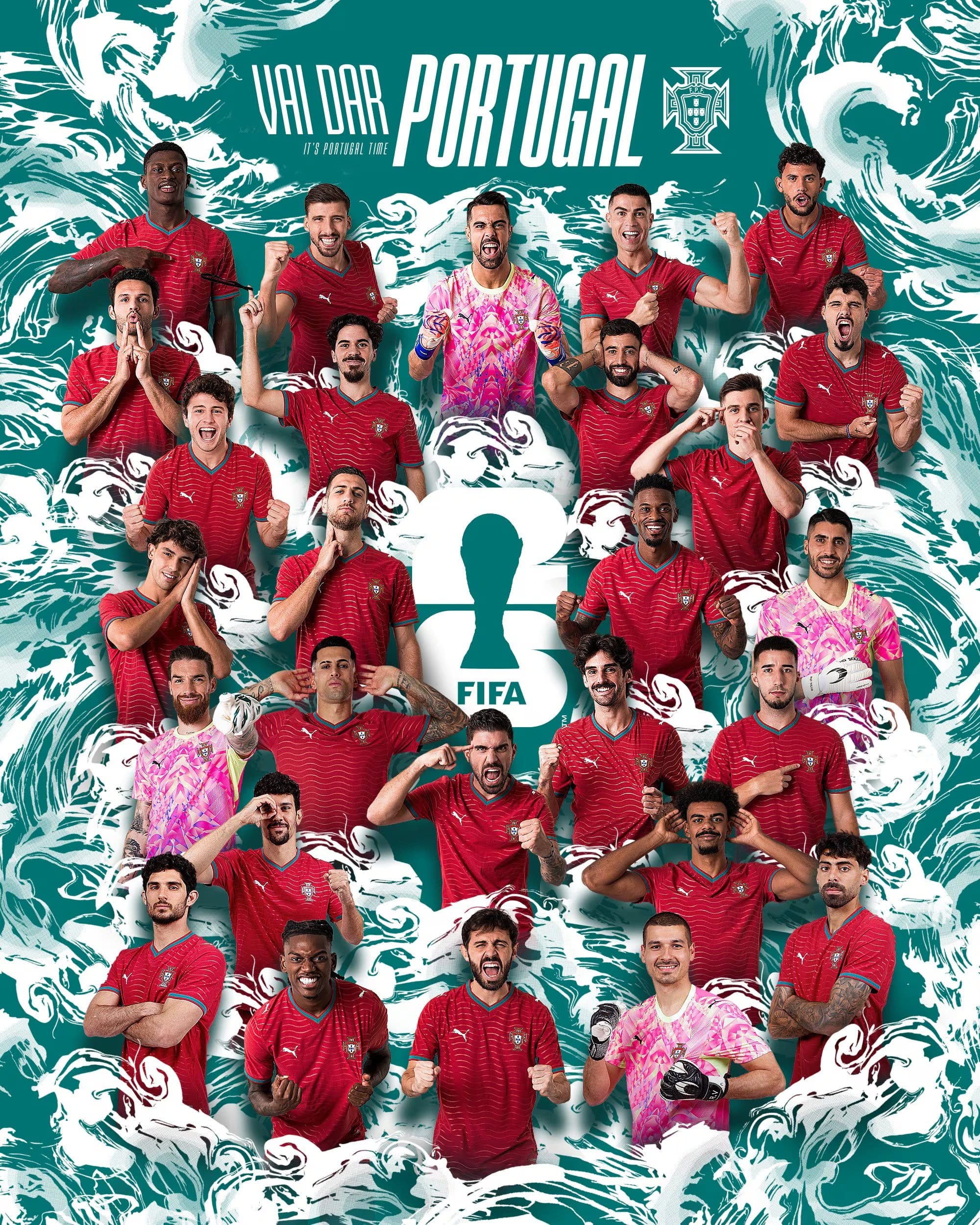 Convocados a la selección de Portugal para la Copa Mundial de la FIFA 2026 - crédito Selección de Portugal