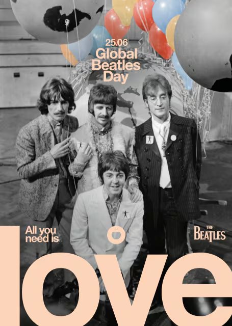 El anuncio oficial incluye una versión restaurada y a color de “All You Need Is Love”, que se publicará gratis en plataformas digitales (Instagram/@thebeatles)