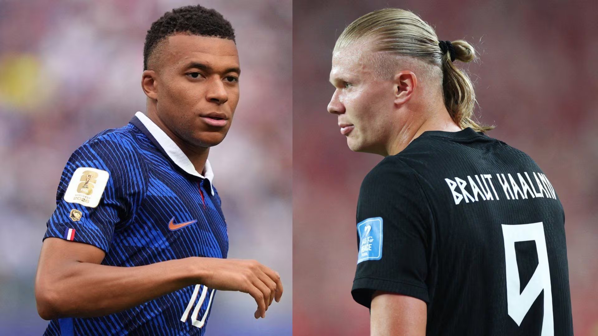 Mbapp&eacute; y Haaland, cara a cara en la Copa del Mundo 2026. - Cr&eacute;dito: AFP
