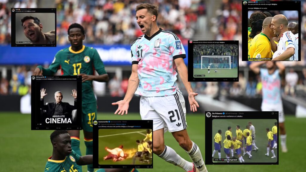 Remontada belga: de las burlas a la gloria ante Senegal