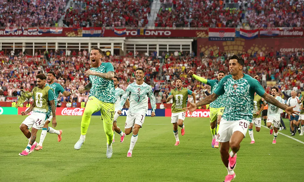 Portugal remontó para eliminar a Croacia