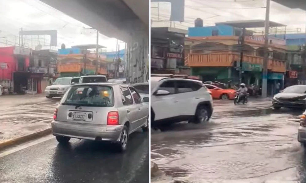 Residente denuncia inundaciones y congestión vehicular frente a Bella Vista en Villa Mella, SDN