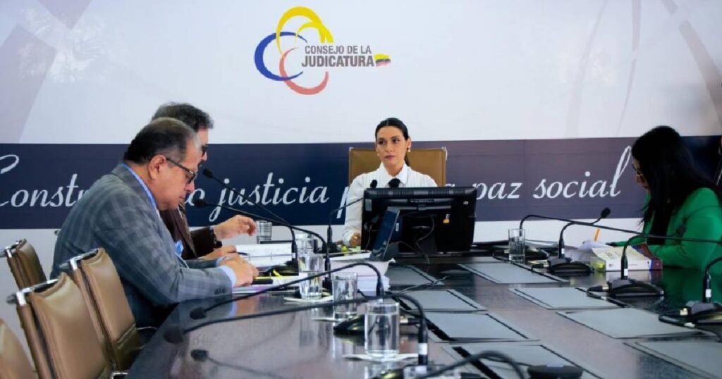 Judicatura presenta informe de los primeros dos meses de Mercedes Caicedo enfocado en apoyo internacional