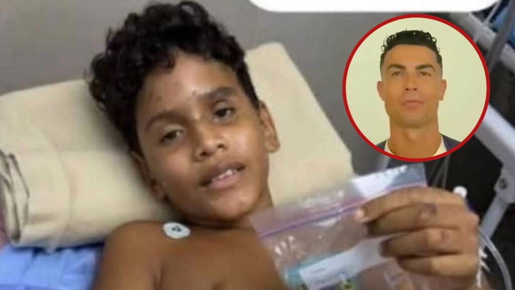 Cristiano Ronaldo cumple el sueño de un niño venezolano afectado por el terremoto