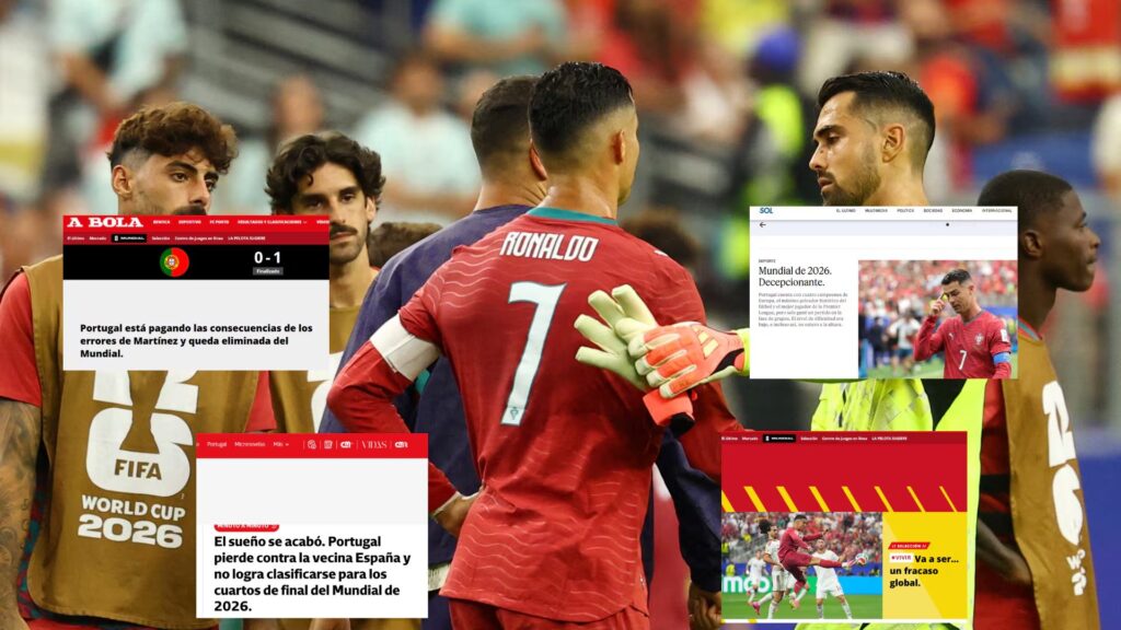 Medios lusos califican de «fracaso» eliminación de Portugal en Mundial 2026
