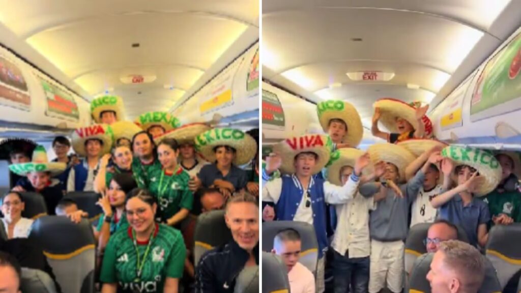 Niños austriacos entonan “Cielito Lindo” en avión rumbo a México y se vuelven virales