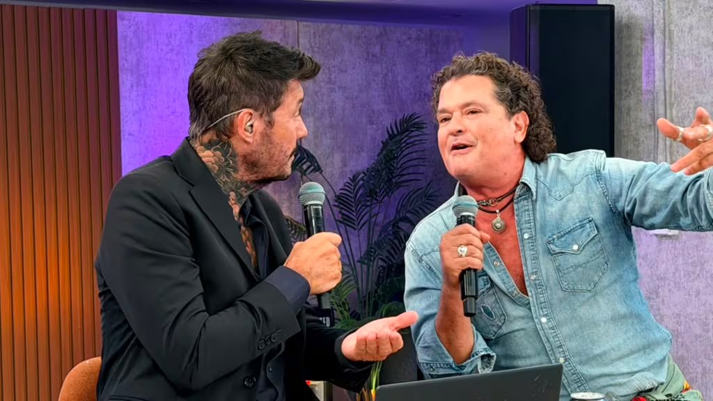 Carlos Vives y Marcelo Tinelli reviven la visita histórica a ‘Videomatch’ en pleno éxito de ‘La Gota Fría’