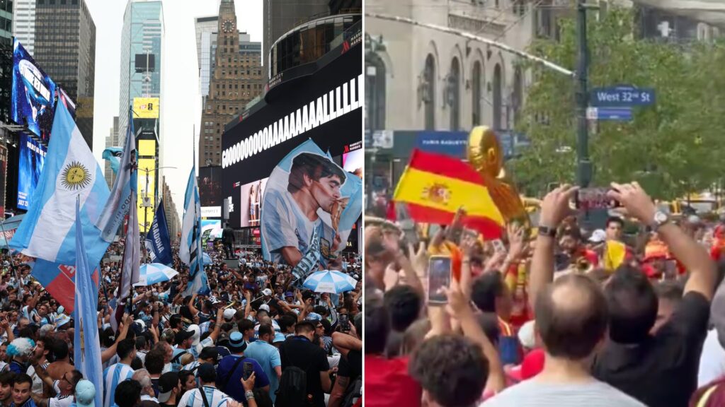 Final Argentina vs España desata fiesta mundialista en Nueva York