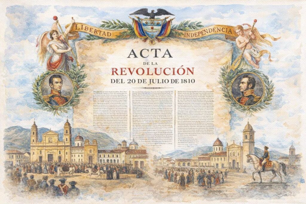 20 de julio: ¿Independencia de Colombia? Lo que realmente firmó el acta de 1810