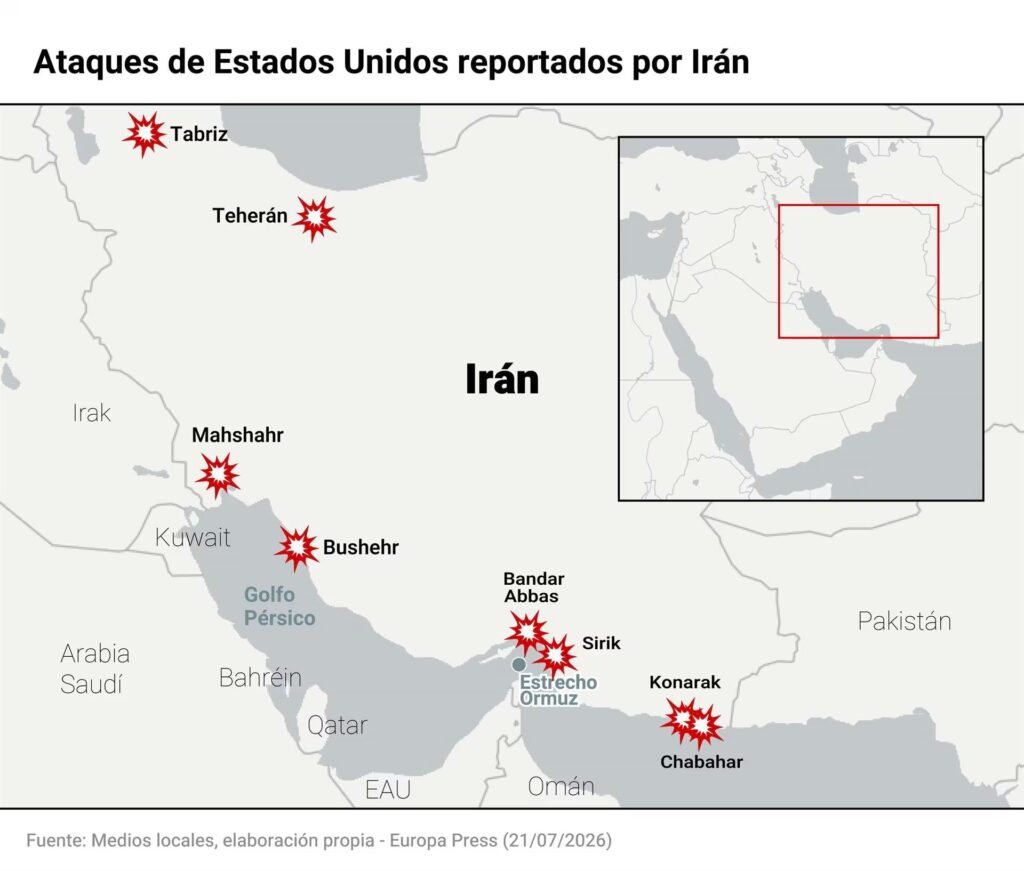 EE.UU. intensifica bombardeos sobre Irán: oncena noche de ataques