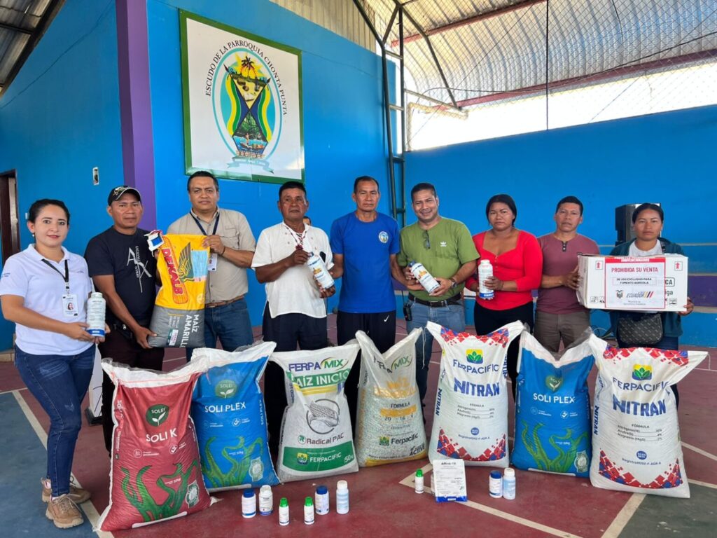 MAGP fortalece el desarrollo productivo de Chonta Punta con una inversión superior a USD 34 mil en bienes y servicios para productores