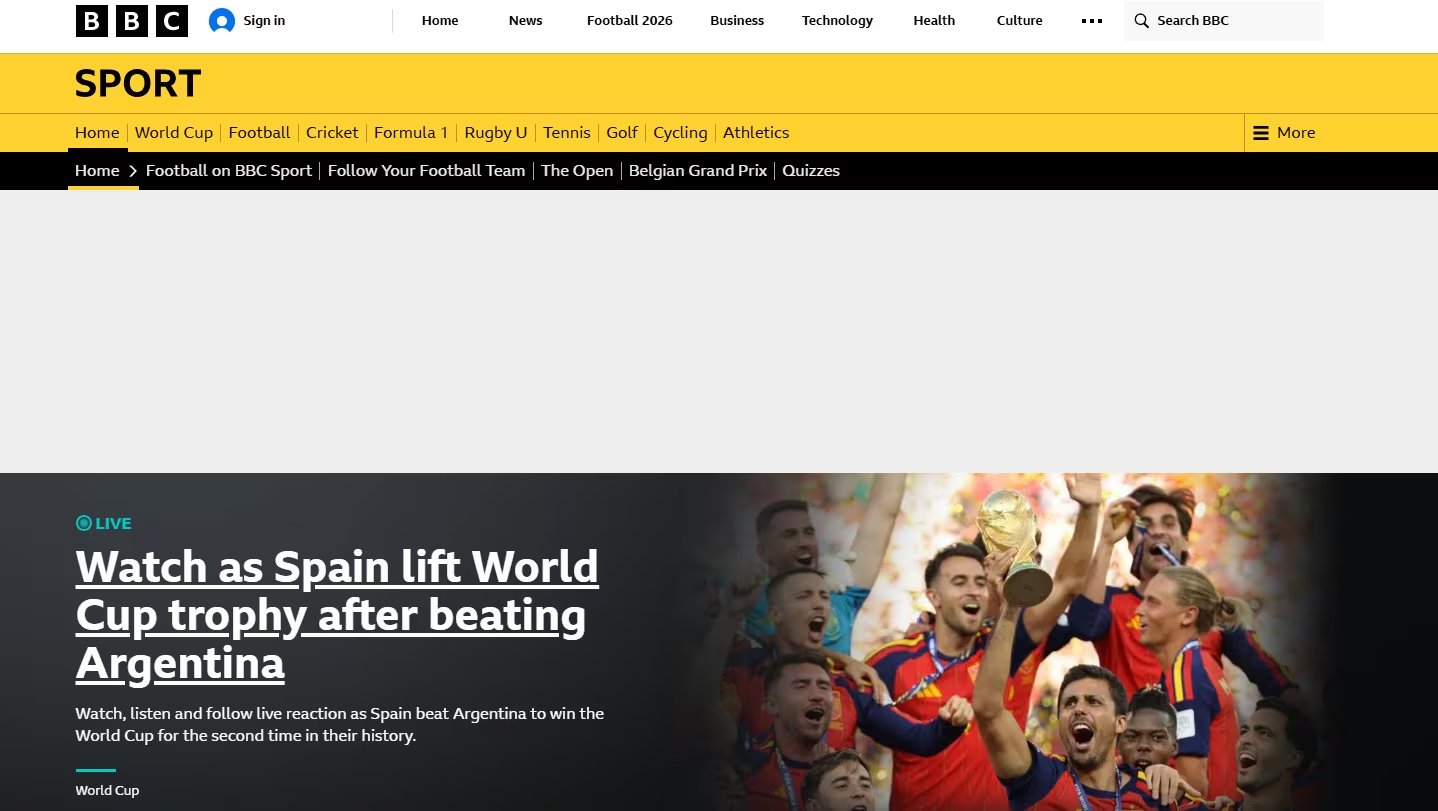La reacci&oacute;n del medio brit&aacute;nico BBC