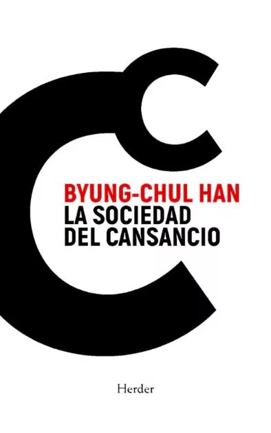 Cubierta de 'La sociedad del cansancio', libro de Byung-Chul Han. (Herder)
