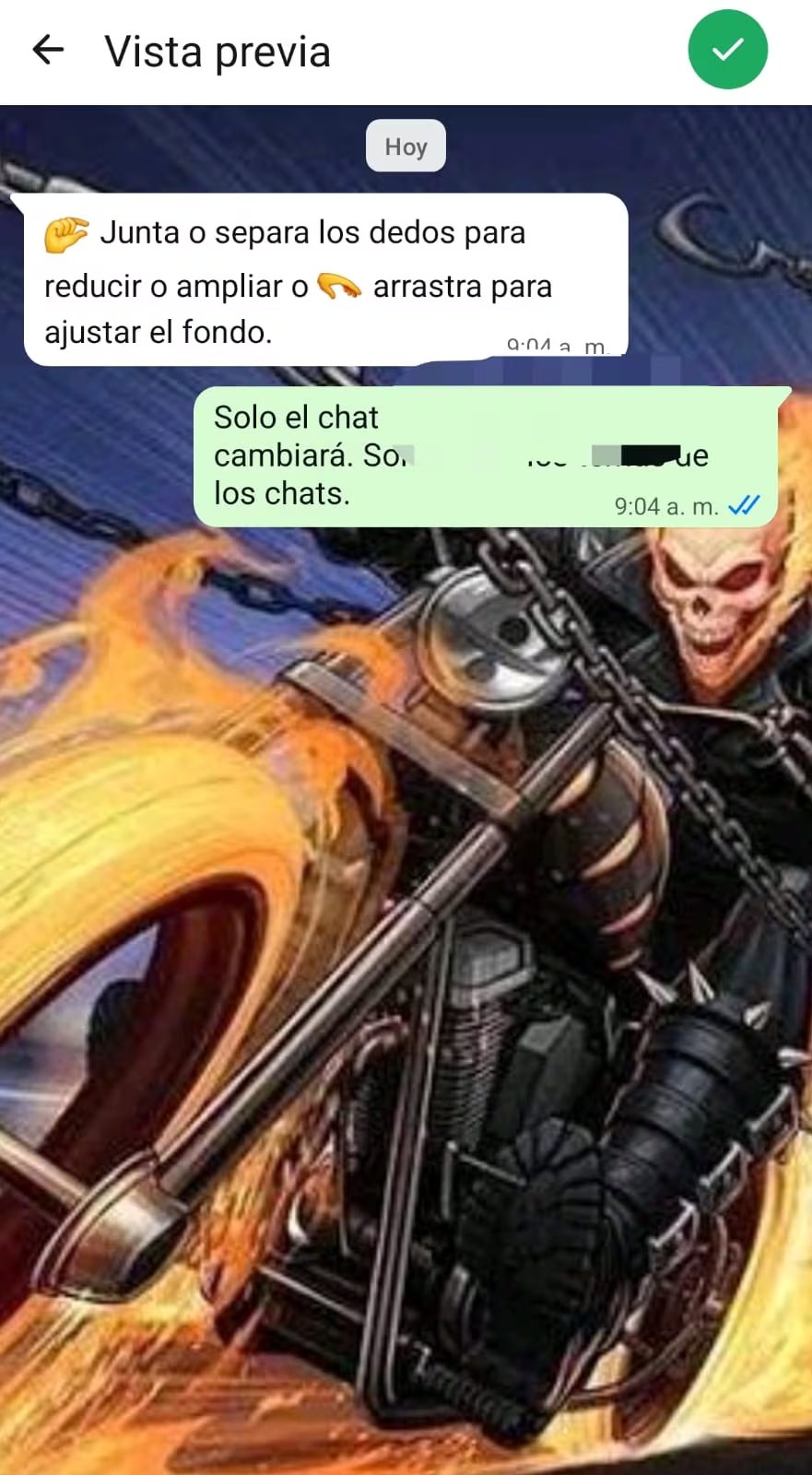 El proceso de cambio de fondo de chat en WhatsApp es reversible y no se muestra al p&uacute;blico. (Foto: WhatsApp)