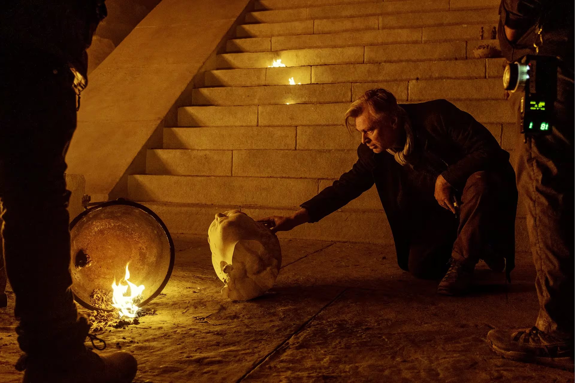 Christopher Nolan en el rodaje de 'La Odisea'