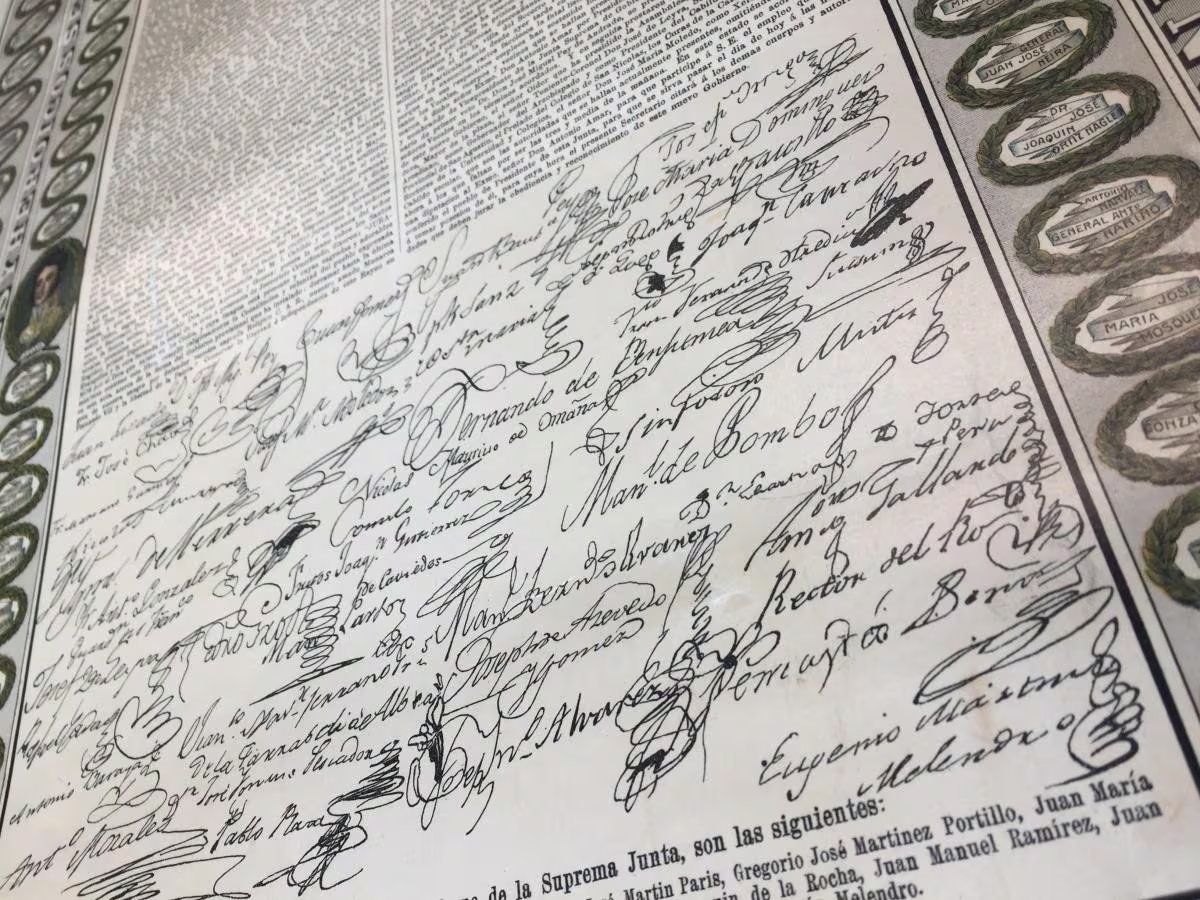 El Acta de la Revolución del 20 de julio de 1810 registró la destitución del virrey Antonio Amar y Borbón y la creación de una Junta Suprema de Gobierno en el Nuevo Reino de Granada - crédito Archivo Bogotá