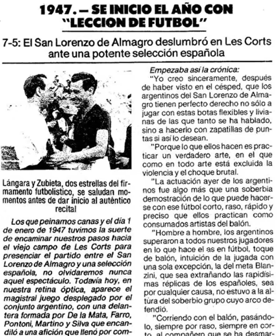 Francisco Franco presenció la goleada desde el palco de honor y felicitó al cuerpo técnico argentino (Crédito: Captura de video)