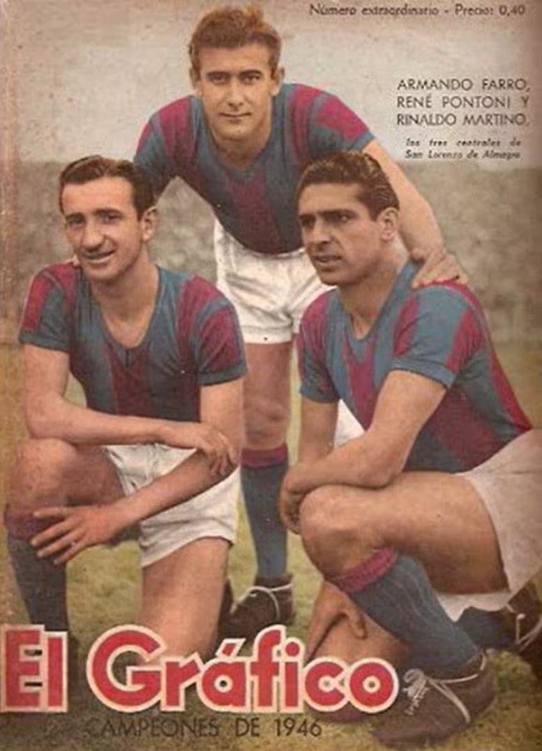 Farro, Pontoni y Martino convirtieron 29 de los 46 goles de la gira, con el pase corto, el dominio del balón y el juego de conjunto como señas que la prensa española no tardó en reconocer como algo nunca antes visto (Crédito: Captura de video)
