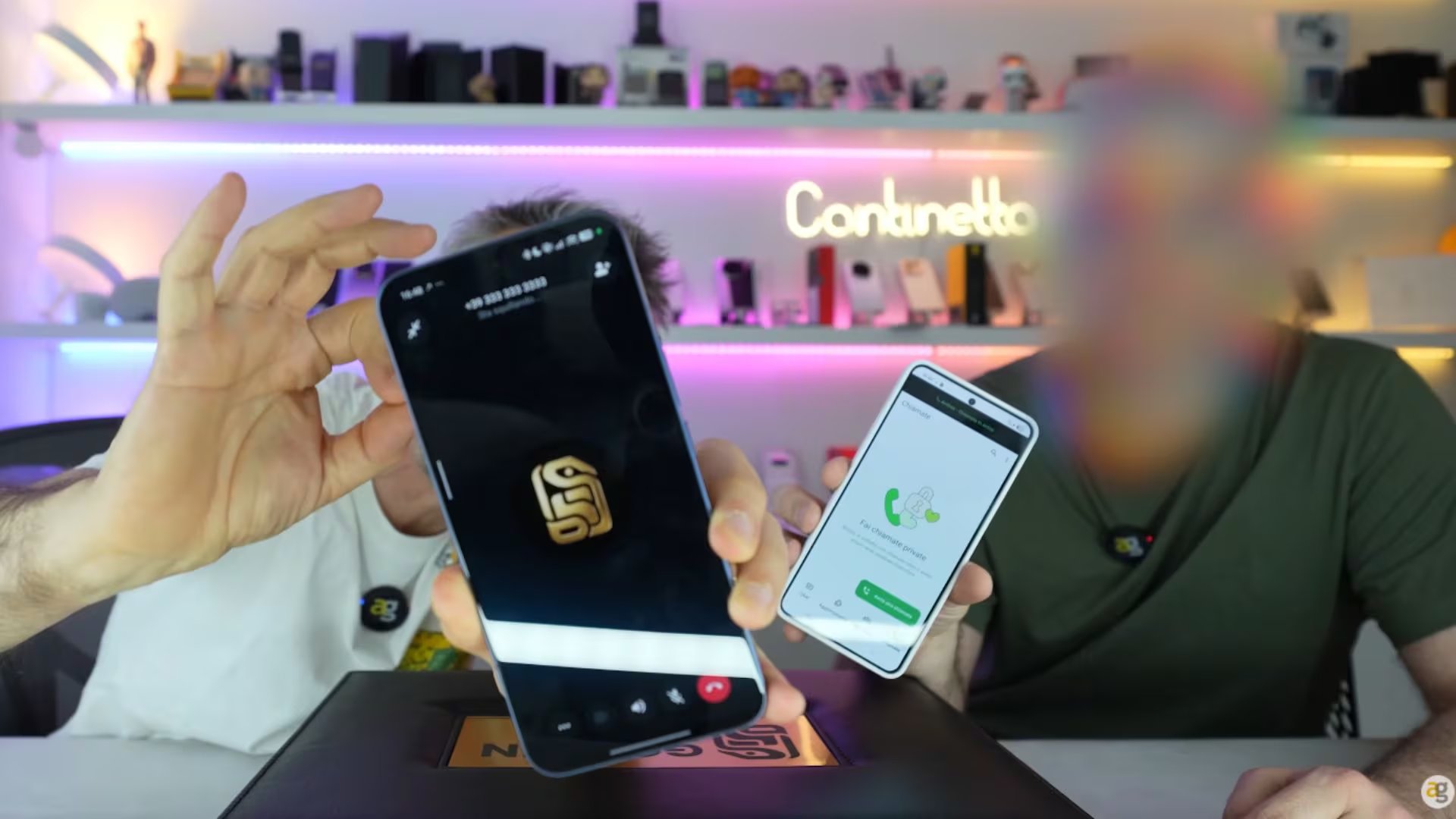 El youtuber Andrea Galeazzi llama al Sr Sim en directo (YT: andreagaleazzi)