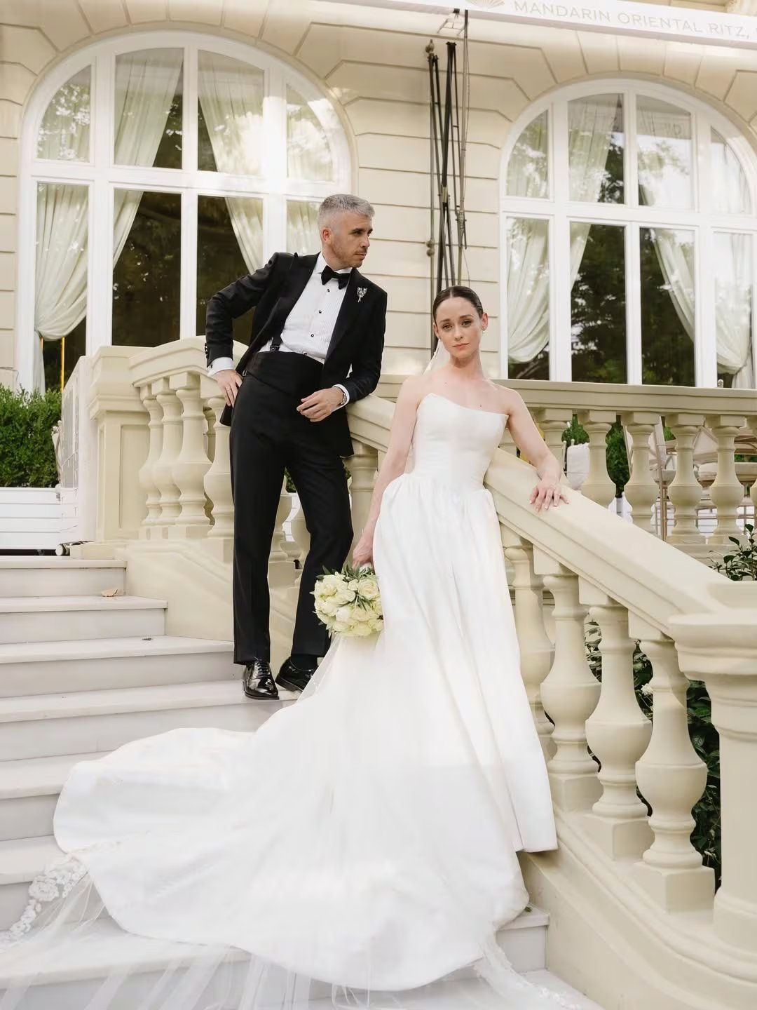 Elena Rivera y David Redondo el día de su boda. (Instagram @elenariveraofficial)