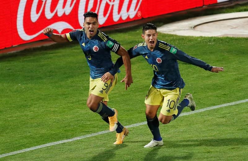 Falcao Garc&iacute;a y James Rodr&iacute;guez fueron compa&ntilde;eros en la Selecci&oacute;n Colombia hasta 2023 - cr&eacute;dito Alberto Vald&eacute;s/Pool v&iacute;a REUTERS