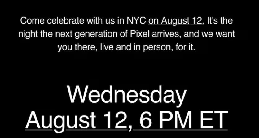 Invitaci&oacute;n de Google para conocer su nuevo Pixel 11 en New York. (Google)