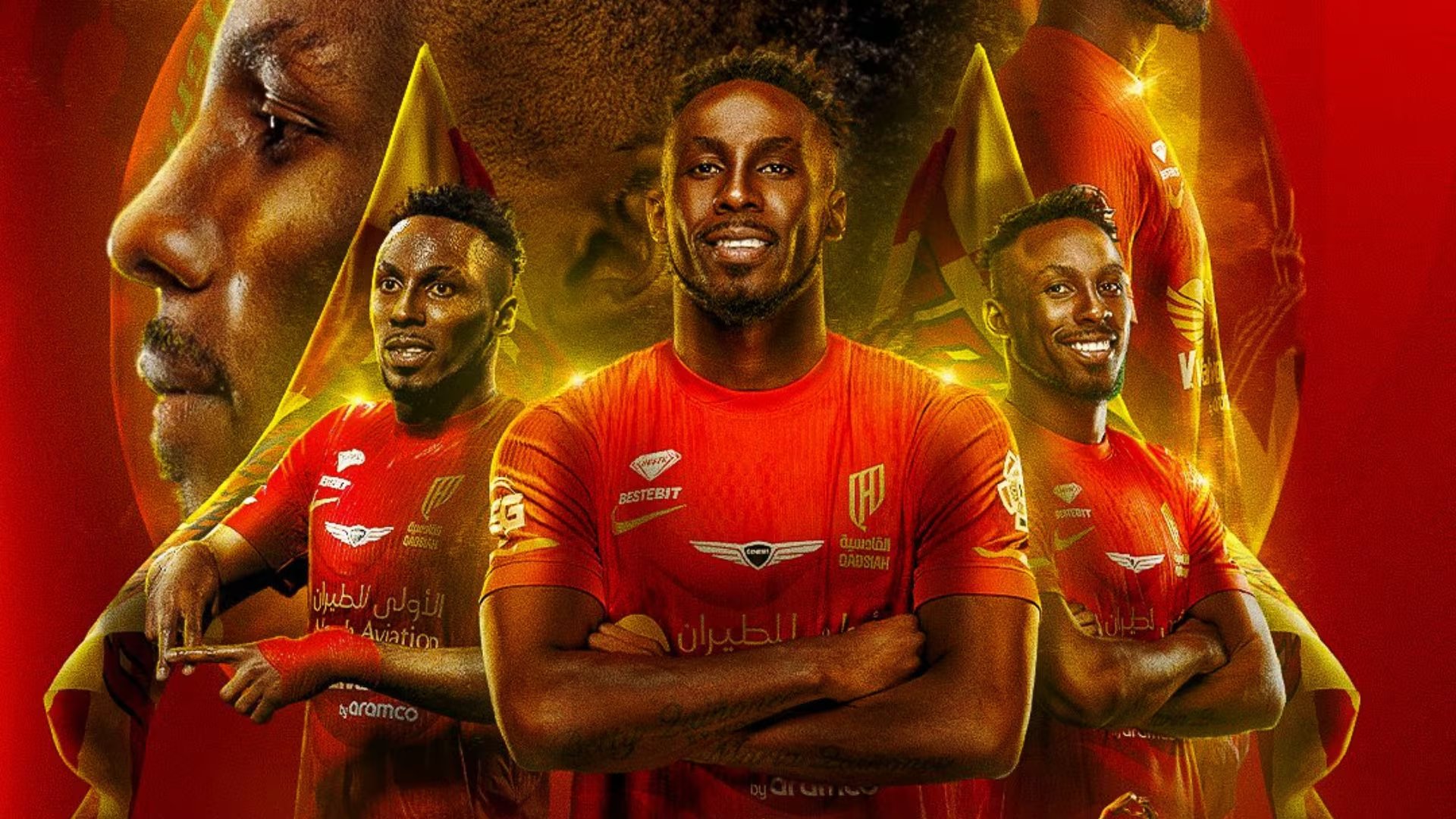 El artillero mexicano quiere llevarse el título de goleo de la Liga Árabe. (X/ @AlQadsiahEN)