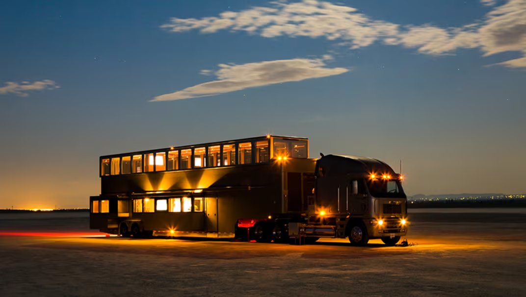 La autocaravana 'The Heat', diseñada para Will Smith y usada por el actor durante años. (Anderson Mobile Estates)