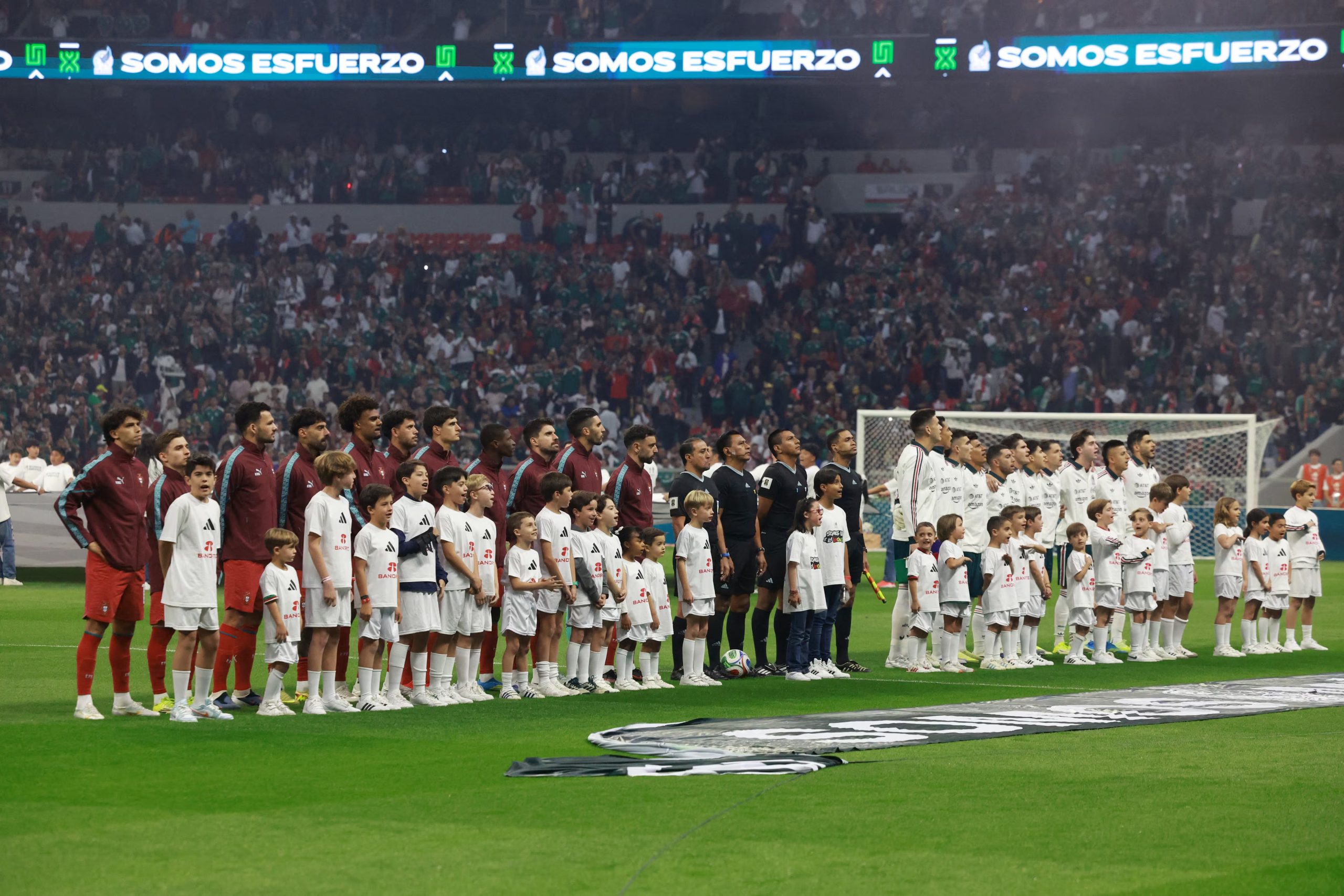 México jugó con Portugal en la inauguración del Estadio Ciudad de México antes del Mundial 2026 ( REUTERS/Henry Romero)
