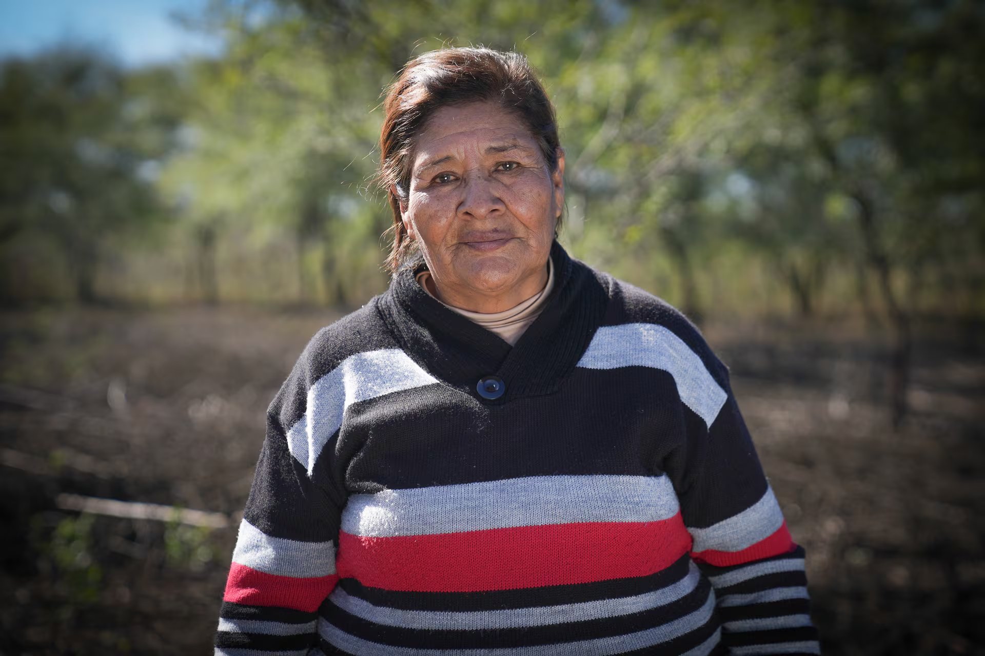Gregoria, la criolla y líder de la comunidad Vinalito: