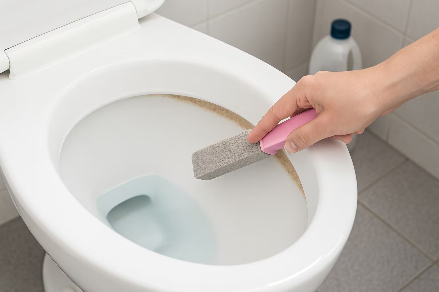 Usar materiales abrasivos sobre la porcelana del excusado genera daños que no son visibles a simple vista pero que se acumulan con el tiempo, según el Journal of Applied Microbiology. (Imagen ilustrativa de Infobae)