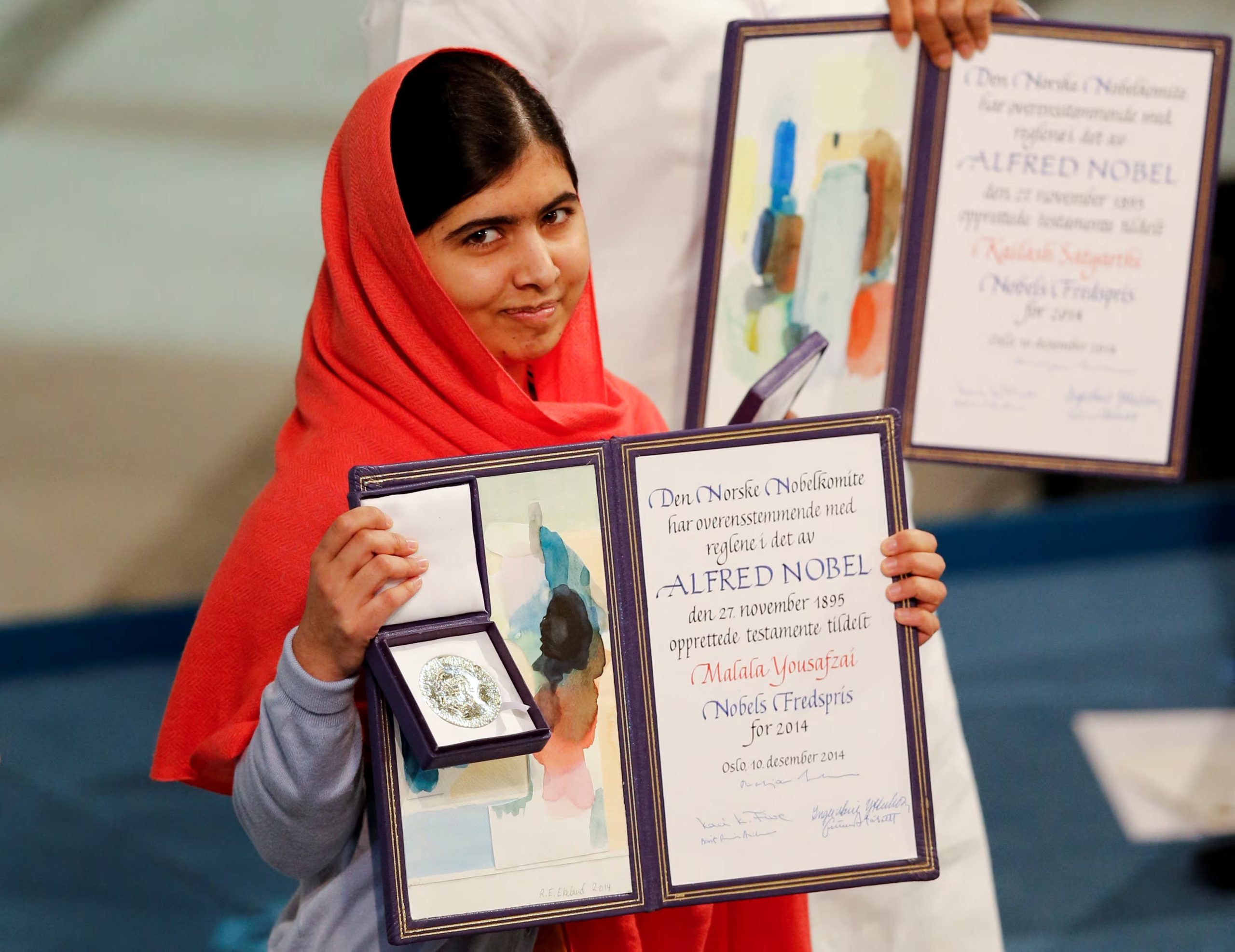 Malala, como Nobel de la Paz 2014 