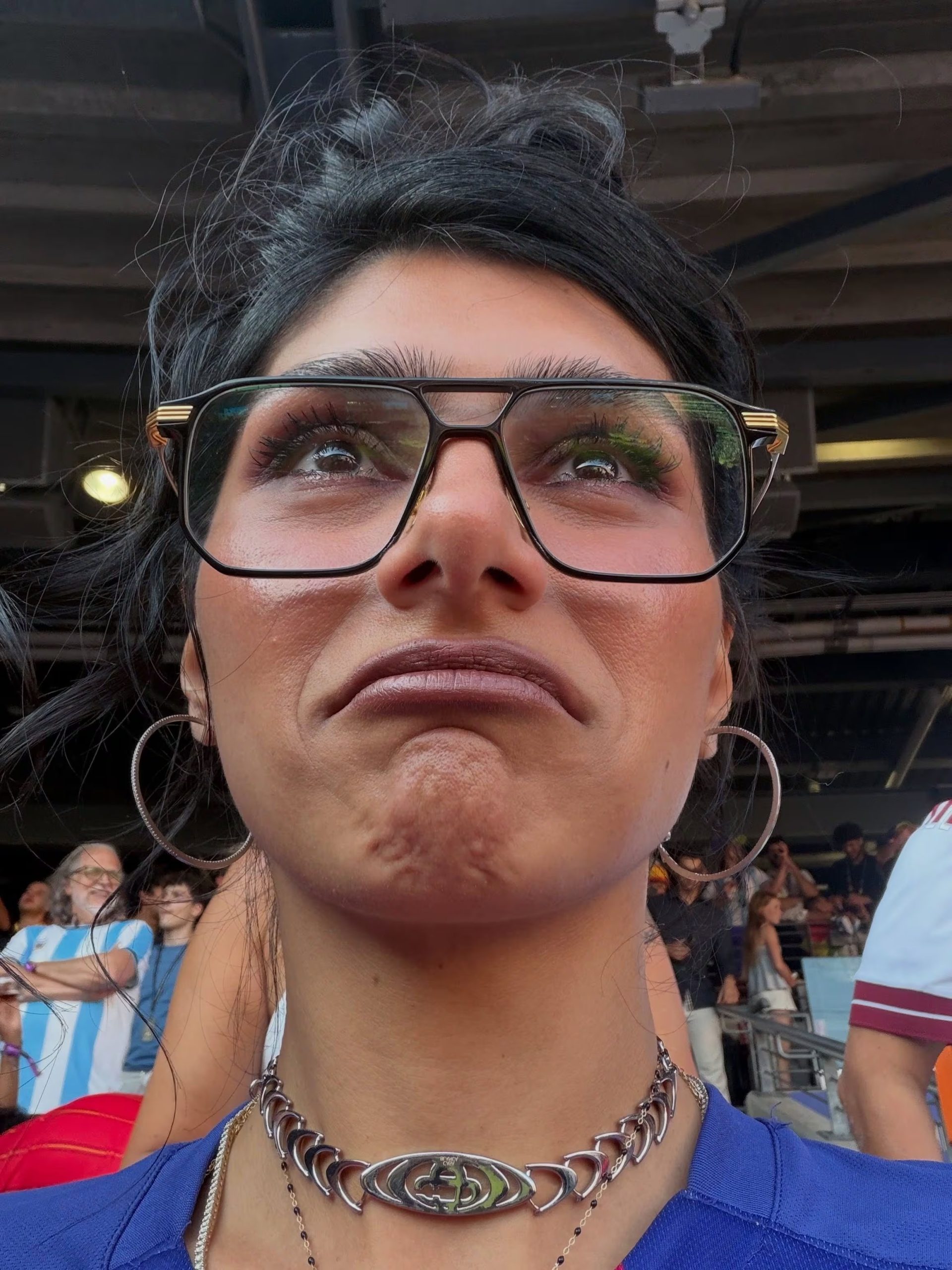La influencer expresó durante el torneo su apoyo simbólico a España y su rechazo a Argentina en mensajes difundidos en sus redes sociales (Instagram/@miakhalifa)