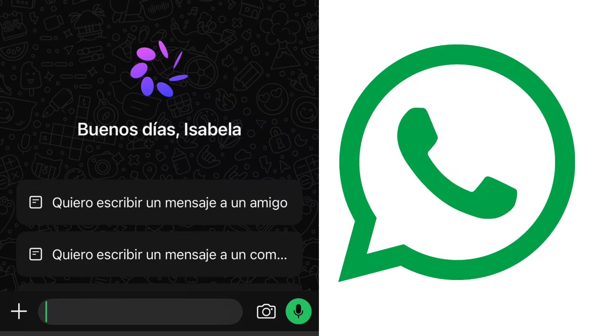 Meta AI es el asistente de IA nativo de WhatsApp. (Meta)