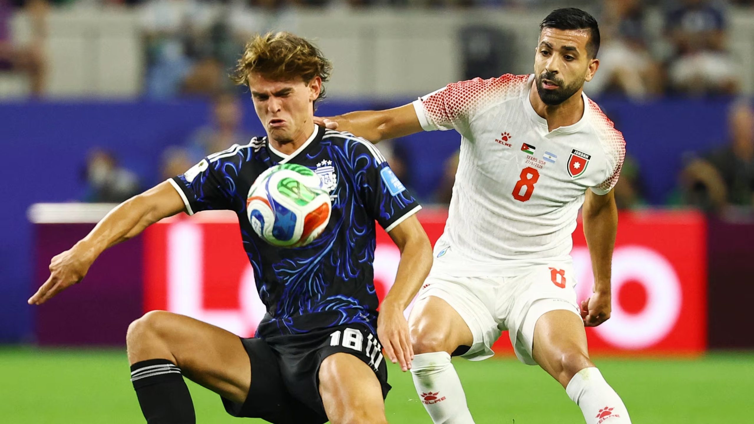 Nico Paz fue titular en la victoria de Argentina por 3-1 ante Jordania en la fase de grupos del Mundial 2026